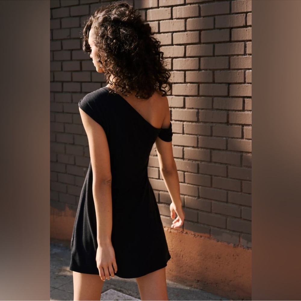 NWT! Free People Beach Cora Mini Dress In Black - Picture 4 of 4